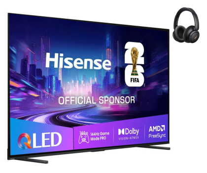 Telewizor Hisense 100E7Q PRO 100" QLED + SOUNDCORE Q30